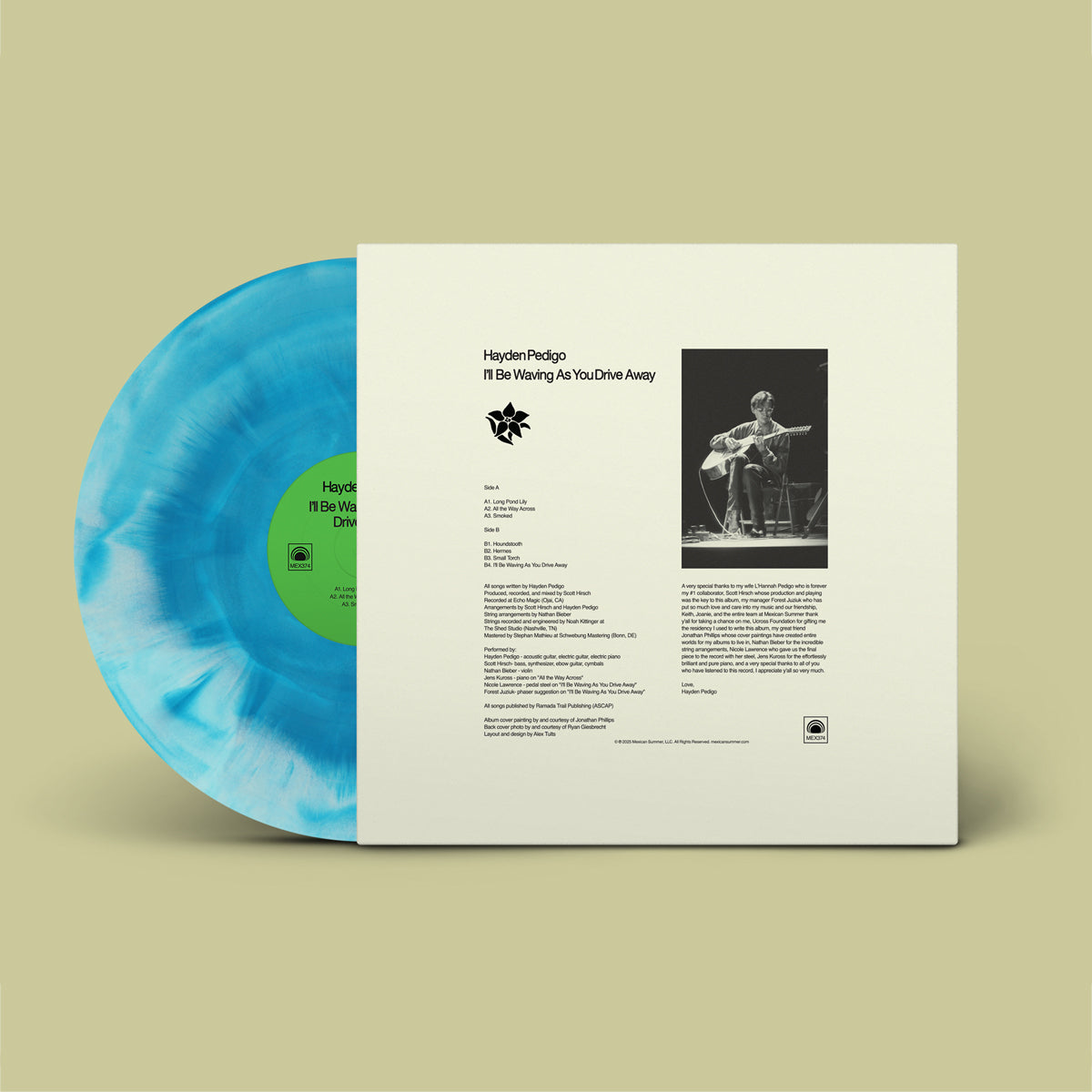 Hayden Pedigo - I'll Be Waving As You Drive Away - Oklahoma Sky Blue Vinyl