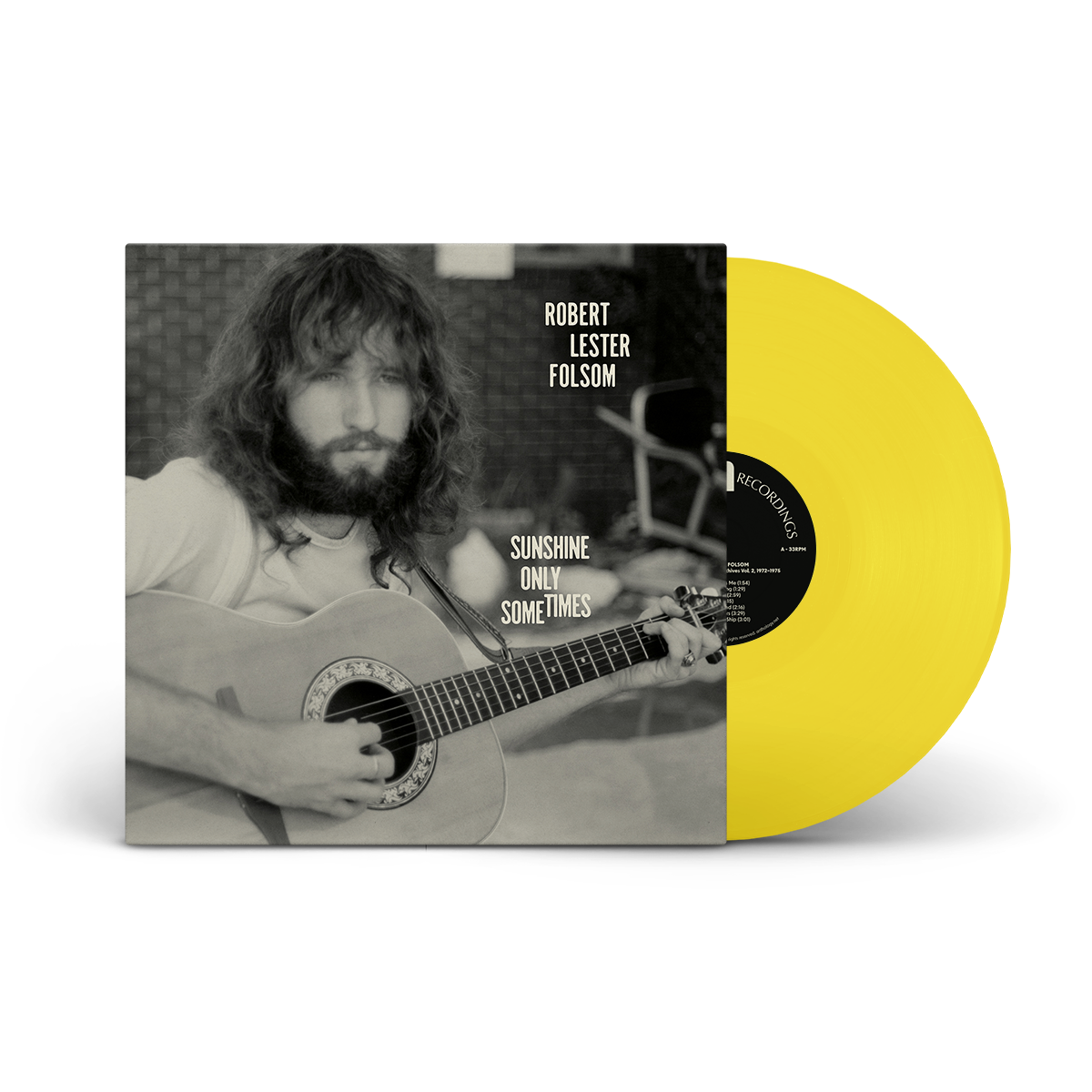 Robert Lester Folsom - Sunshine Only Sometimes - Sunshine Yellow Vinyl LP [PRE-ORDER - SHIPS DECEMBER 4, 2026]